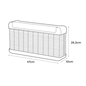 Elektrinis vabzdžių žudikas EDM 06525 Juoda 11 W 13 W 47 x 26,3 x 10 cm Profesionalus
