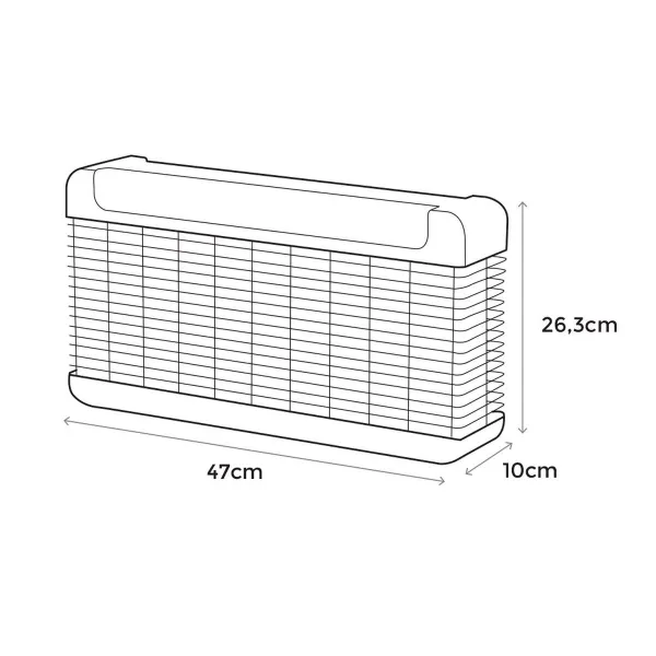 Elektroninen hyönteisansa EDM 06525 Musta 11 W 13 W 47 x 26,3 x 10 cm Ammattimainen