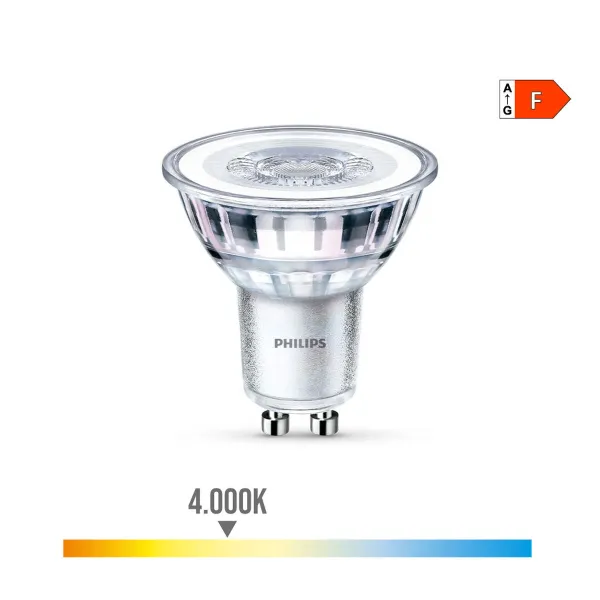 Светодиодная лампочка Philips F 4,6 W GU10 390 lm 5 x 5,4 cm (4000 K)