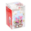 Alpina - Glass container / jar for sweets, 3 levels, 12x23 cm