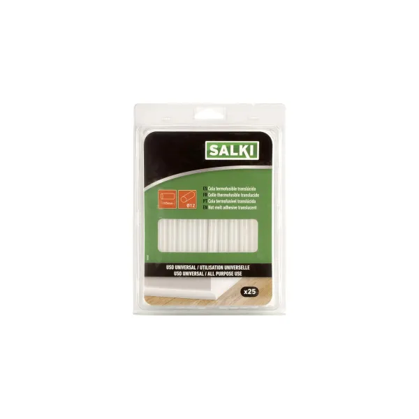 Karstās līmes nūjiņas Salki 430307 Universāls Ø 12 x 195 mm 500 g Caurspīdīgs (25 gb.)