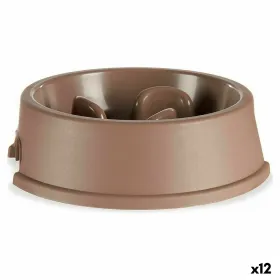 Lēnas barošanas mājdzīvnieku barotava Mascow Bēšs Plastmasa 1,5 L 27 x 7,5 x 27 cm (12 gb.)