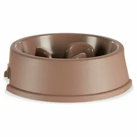 Lēnas barošanas mājdzīvnieku barotava Mascow Bēšs Plastmasa 1,5 L 27 x 7,5 x 27 cm (12 gb.)