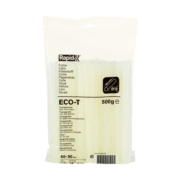 Плитки горячего клея Rapid ECO-T Ø 12 x 190 mm 500 g Полупрозрачная
