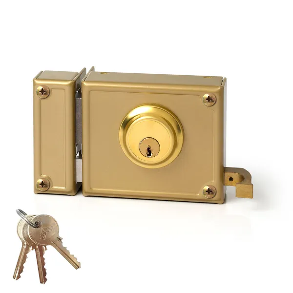 Bolt lock Jis 12-10i Golden 52 mm Left 100 mm To put on top of