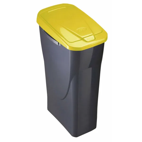 Rūšiavimo šiukšlių dėžė Mondex Ecobin Geltona Su dangteliu