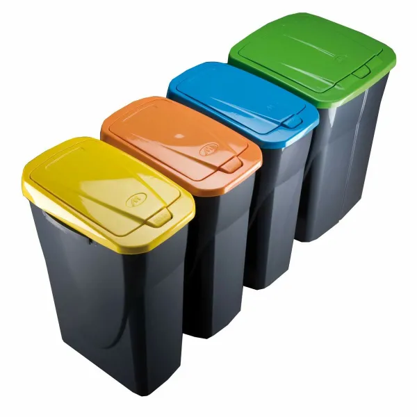 Мусорное ведро для сортировки Mondex Ecobin Жёлтый С крышкой