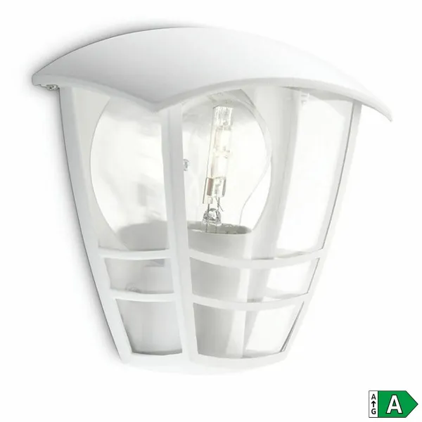 Sienas gaisma Philips Creek 19,5 cm Balts Metāls Alumīnijs A+ E27