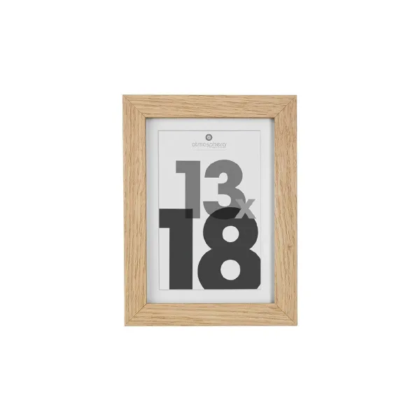 Photo frame Atmosphera Natural Wood 13 x 18 cm