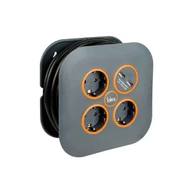 Сетевой фильтр 3 Tomas Schuko Solera 7321usb Серый (5 m)