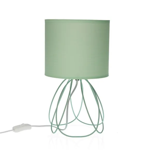 Galda lampa Versa Mila Zaļš 20 x 36 cm Metāls