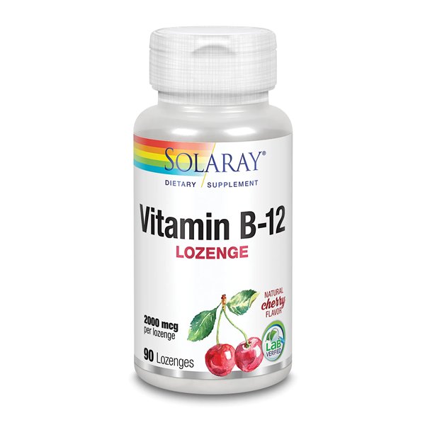 Solaray B12-vitamiini 2000 Mcg 90 tablettia