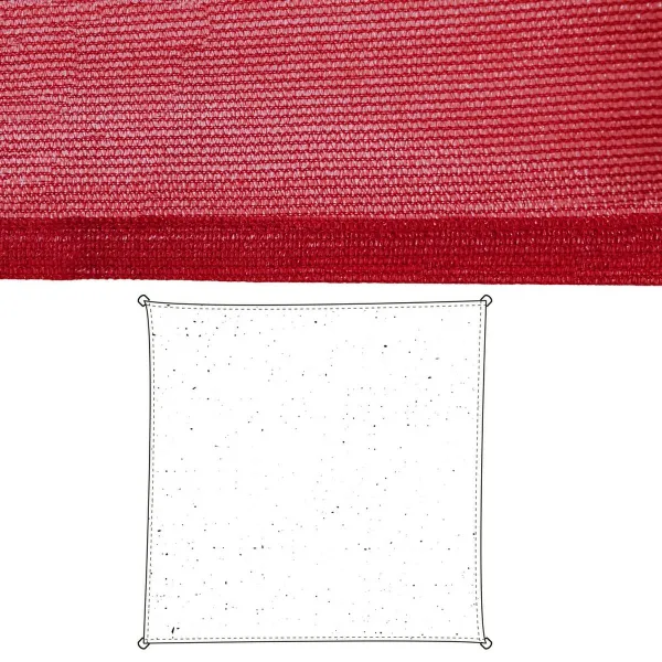 Šešėlinės burės Vela sombreo Cerise 500 x 500 x 0,5 cm Žaliuzės