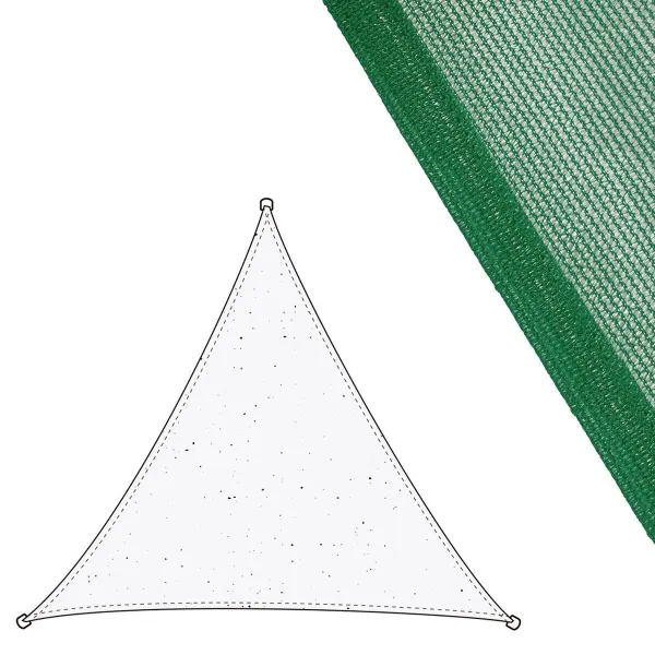 Šešėlinės burės Vela sombreo Žalia 3 x 3 m 300 x 300 x 0,5 cm Žaliuzės