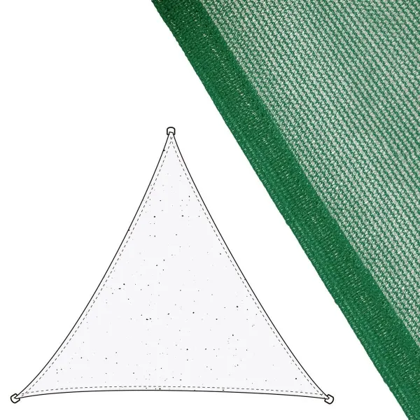 Shade Sail Vela sombreo Green 3,5 x 3,5 m 350 x 350 x 0,5 cm Awning