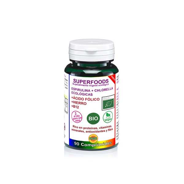 Robis Spirulina ja Chlorella Bio 90 Comp