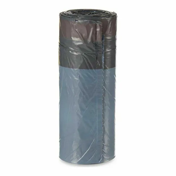 Rubbish Bags Grey Polyethylene 30 L Self-closing Citric 15 Units