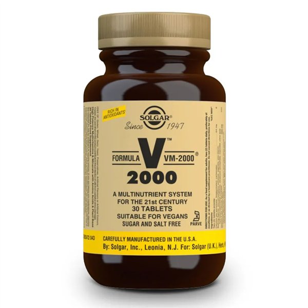 VM 2000 Formulė Solgar 30 vnt.