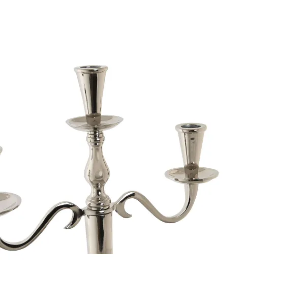 Канделябр DKD Home Decor 30 x 12 x 46 cm Серебристый Алюминий хром