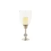 Candleholder DKD Home Decor 16 x 16 x 41 cm Silver Aluminium Acrylic