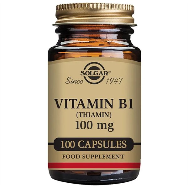 „Solgar“ vitaminas B1 100 mg 100 kapsulių