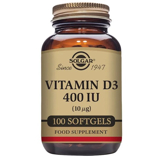 Solgar Vitaminas D3 400 TV 100 kapsulių