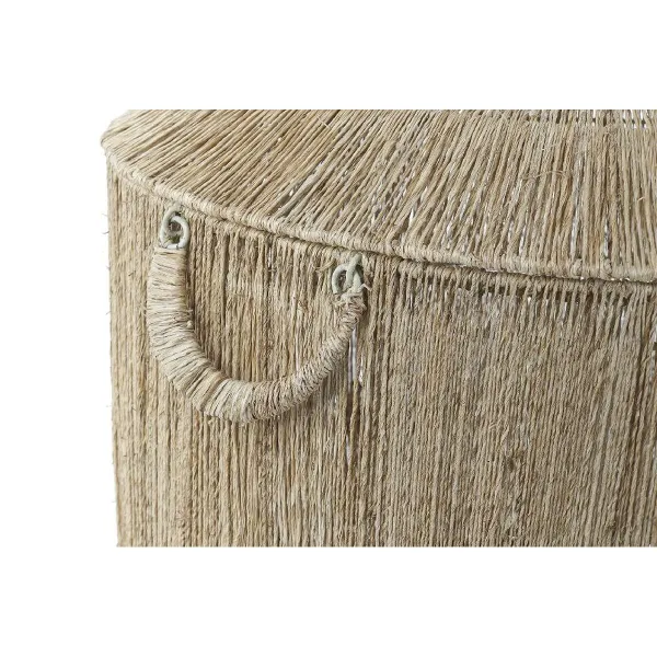 Korisetti DKD Home Decor Ruskea Monivärinen Luonnollinen Juutti Metalli Boho 51 x 51 x 48 cm
