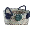 Basket set DKD Home Decor polypropylene Pompoms 46 x 44 x 34 cm