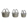 Krepšelio rinkinys DKD Home Decor Pomponai 43 x 43 x 43 cm
