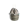 Basket set DKD Home Decor Pompoms 43 x 43 x 43 cm