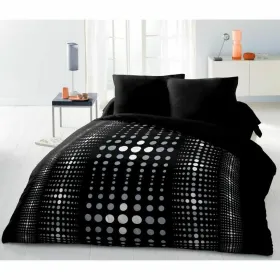 Pārtikas vāka komplekts HOME LINGE PASSION Steevy Melns Pelēks Divguļamā gulta 220 x 240 cm