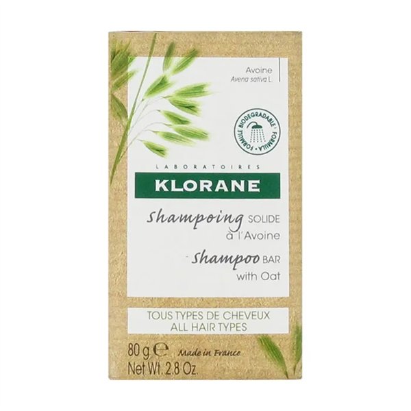 Твердый шампунь Klorane Avene 80 г