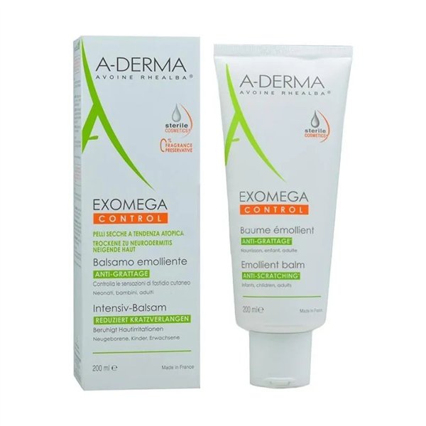 Balzams atbrīvo no niezes un kairinājuma A-Derma Exomega Control 200 ml