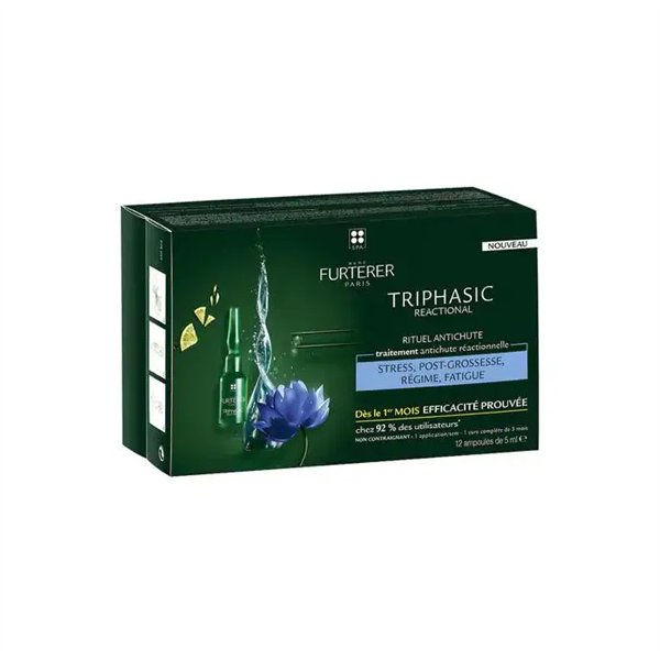 Rene Furterer Triphasic Reactional -kaatoutumissuoja 12 x 5 ml