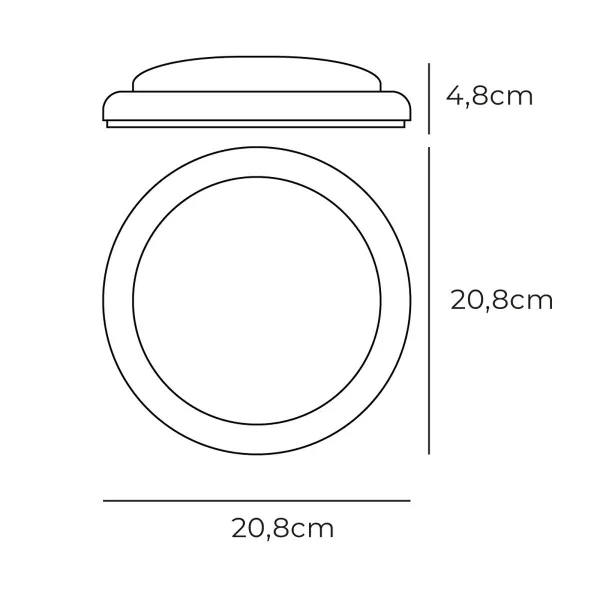 LED Wall Light EDM 32407 White Aluminium Plastic F 18 W 120 W 1820 Lm Circular (6400 K)