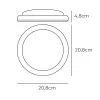 LED Wall Light EDM 32407 White Aluminium Plastic F 18 W 120 W 1820 Lm Circular (6400 K)