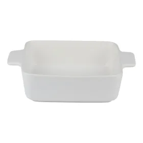 Alpina - Ceramic square ovenproof dish 26.5x20.5x6.7 cm (white)