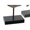 Koristehahmo DKD Home Decor 23 x 8 x 42 cm Musta Ruskea Buddha Itämainen (2 osaa)