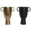 Vase DKD Home Decor 23 x 16 x 29 cm Black Golden Aluminium Modern (2 Units)