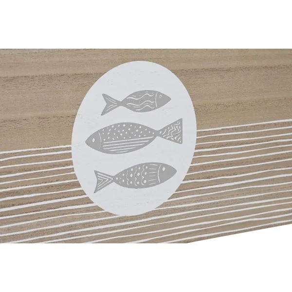 Dekoratyvinė spintelė DKD Home Decor Natūralus Aliuminis Medžio MDF Spiralės Viduržemio