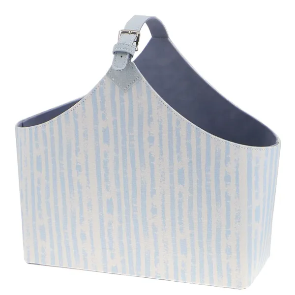 Полка для журналов DKD Home Decor 49 x 17 x 45 cm Синий Белый Средиземноморье