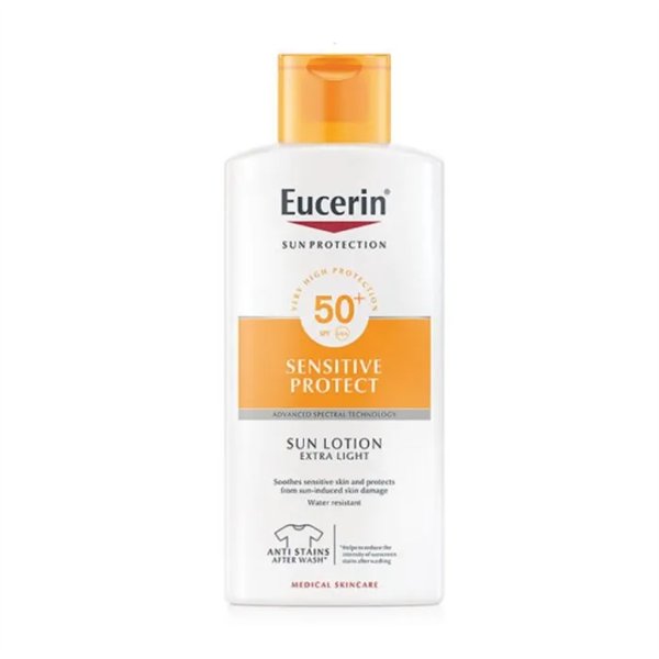 Солнцезащитный лосьон Eucerin Sensitive Protect Extra Light Spf50+ 400 мл