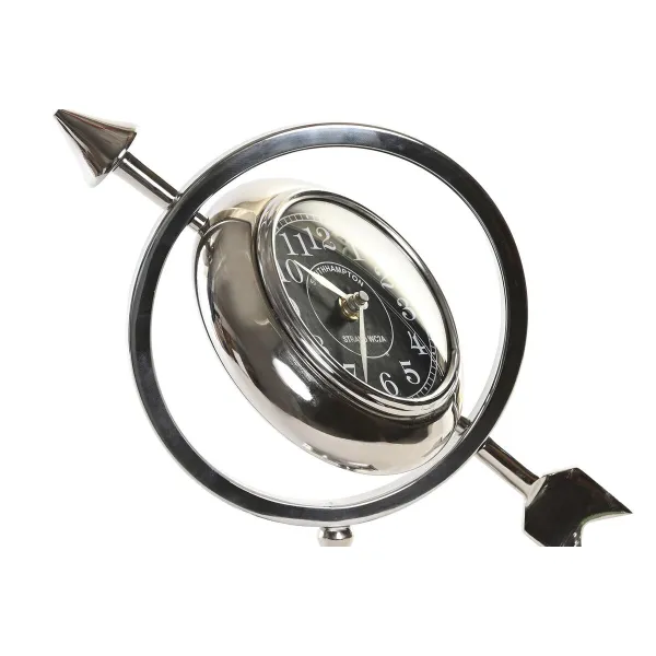 Stalinis laikrodis DKD Home Decor Sidabras