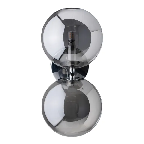 sienas Lampa 21 x 18,5 x 30 cm Stikls Sudrabs Dzelzs