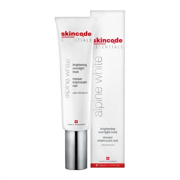Skincode Essentials Alpine White sära andev öömask 50ml