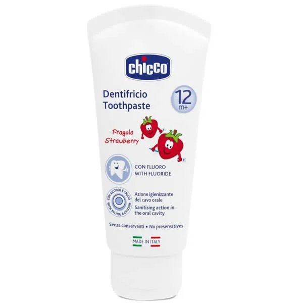 Зубная паста Chicco с фтором 12 мес+ 50 мл