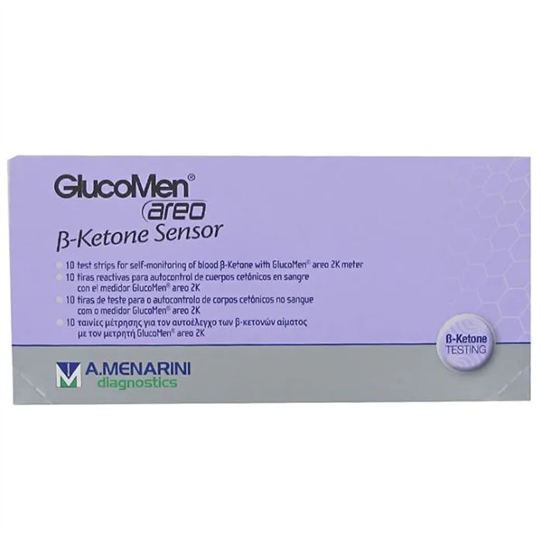 Glucomen Areo Sensor B-Ketone 10 testiliuskoja