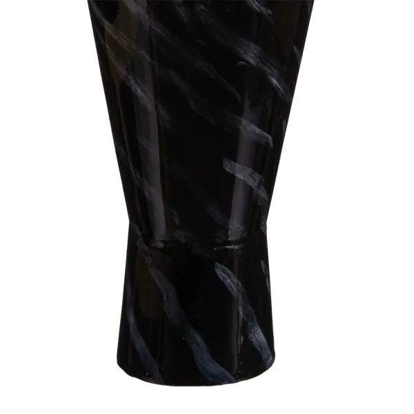 Vāze Stikls Melns Bronza Metāls 15 x 15 x 46 cm