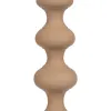 Candleholder 13 x 13 x 39,5 cm Beige Aluminium
