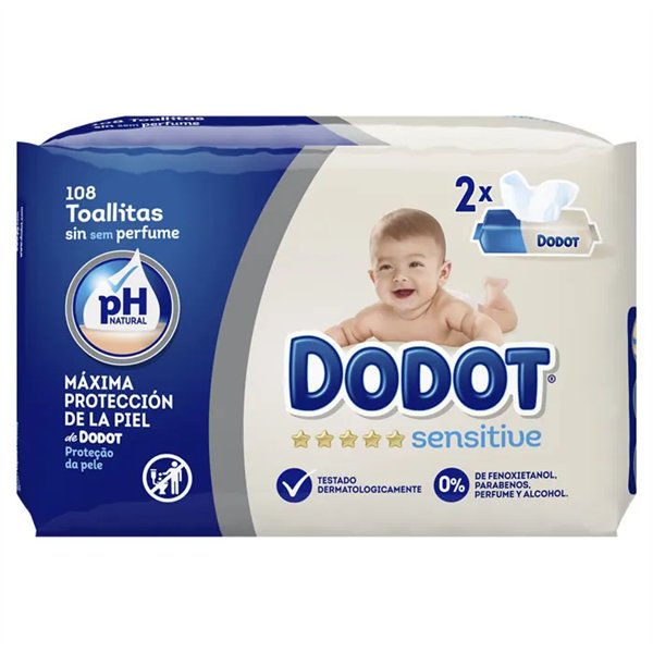 Dodot Sensitive -pyyhkeet 108 kpl